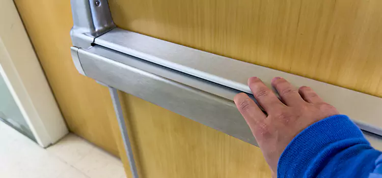 Installing a Push Bar on a Door Schaumburg